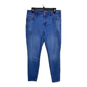 Old Navy Womens Jeans Adult Size 12 Rockstar Super Skinny Light Wash Denim